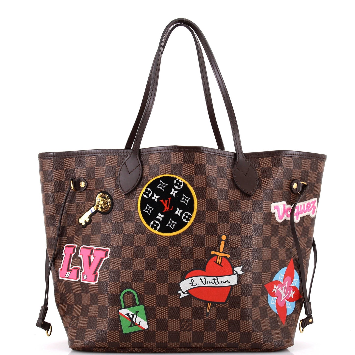 Neverfull NM Tote Limited Edition Patches Damier MM