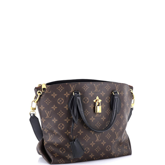 Flower Zipped Tote Monogram Canvas MM