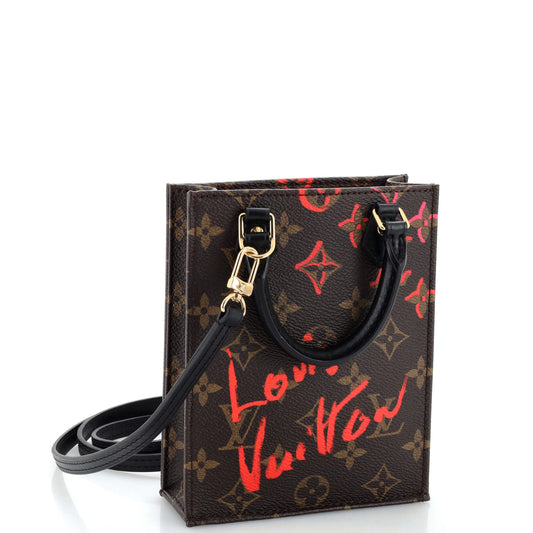 Petit Sac Plat Bag Limited Edition Fall in Love Monogram Canvas