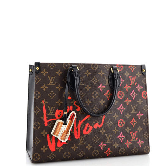 OnTheGo Tote Limited Edition Fall in Love Monogram Canvas MM