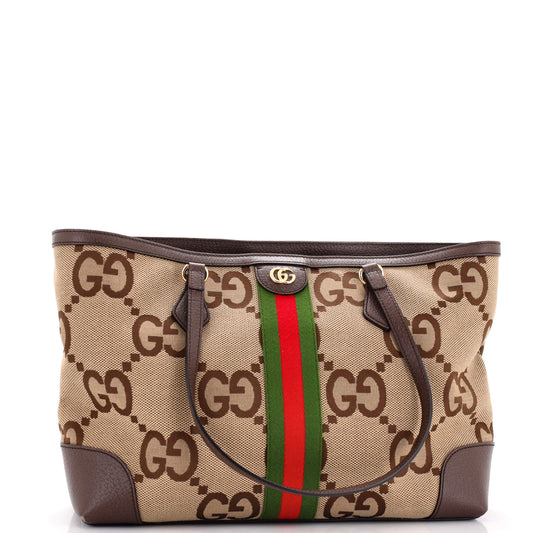 Ophidia Shopping Tote Jumbo GG Canvas Medium