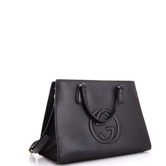 Soho Convertible Top Handle Satchel Leather Medium