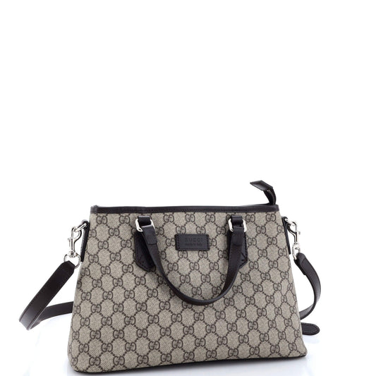 Convertible Zip Tote GG Coated Canvas Small