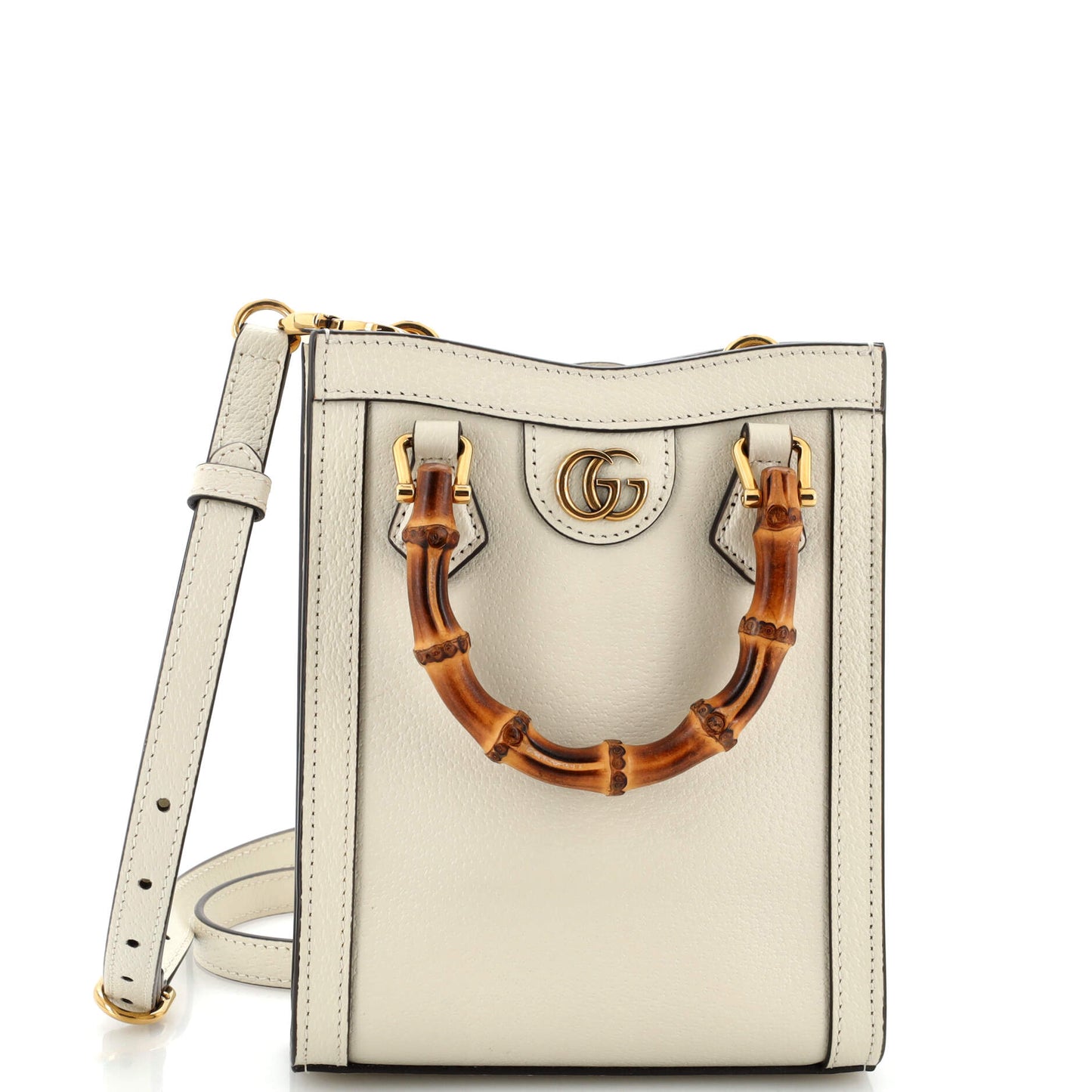 Diana Vertical Tote Leather Mini