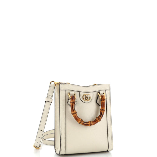 Diana Vertical Tote Leather Mini