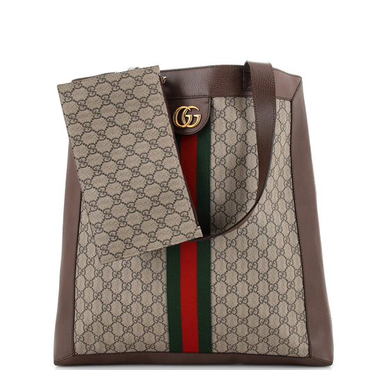 Ophidia Soft Open Tote GG Coated Canvas Large