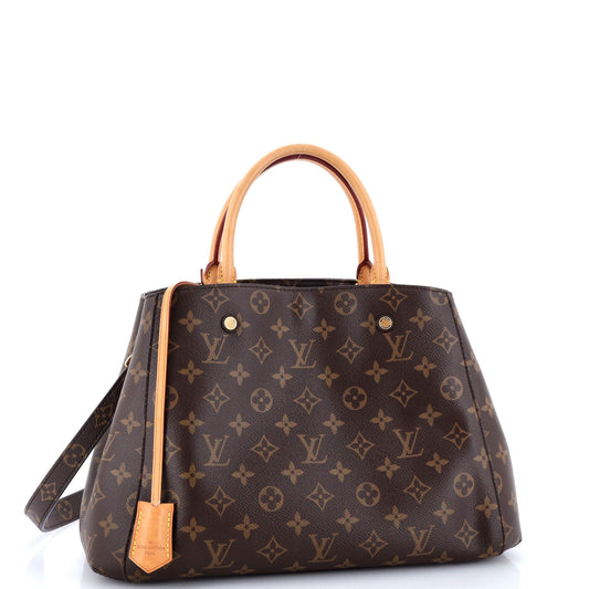 Montaigne Handbag Monogram Canvas MM