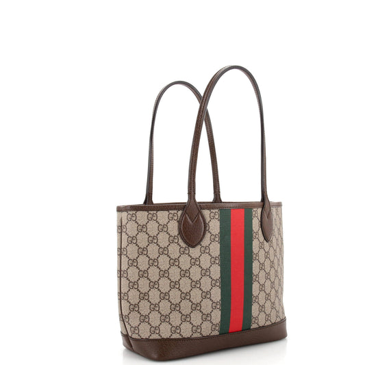 Ophidia Open Shopping Tote GG Coated Canvas Small