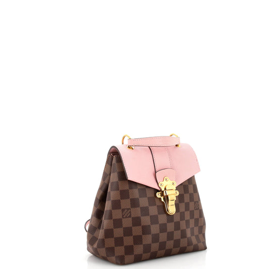 Clapton Backpack Damier and Leather