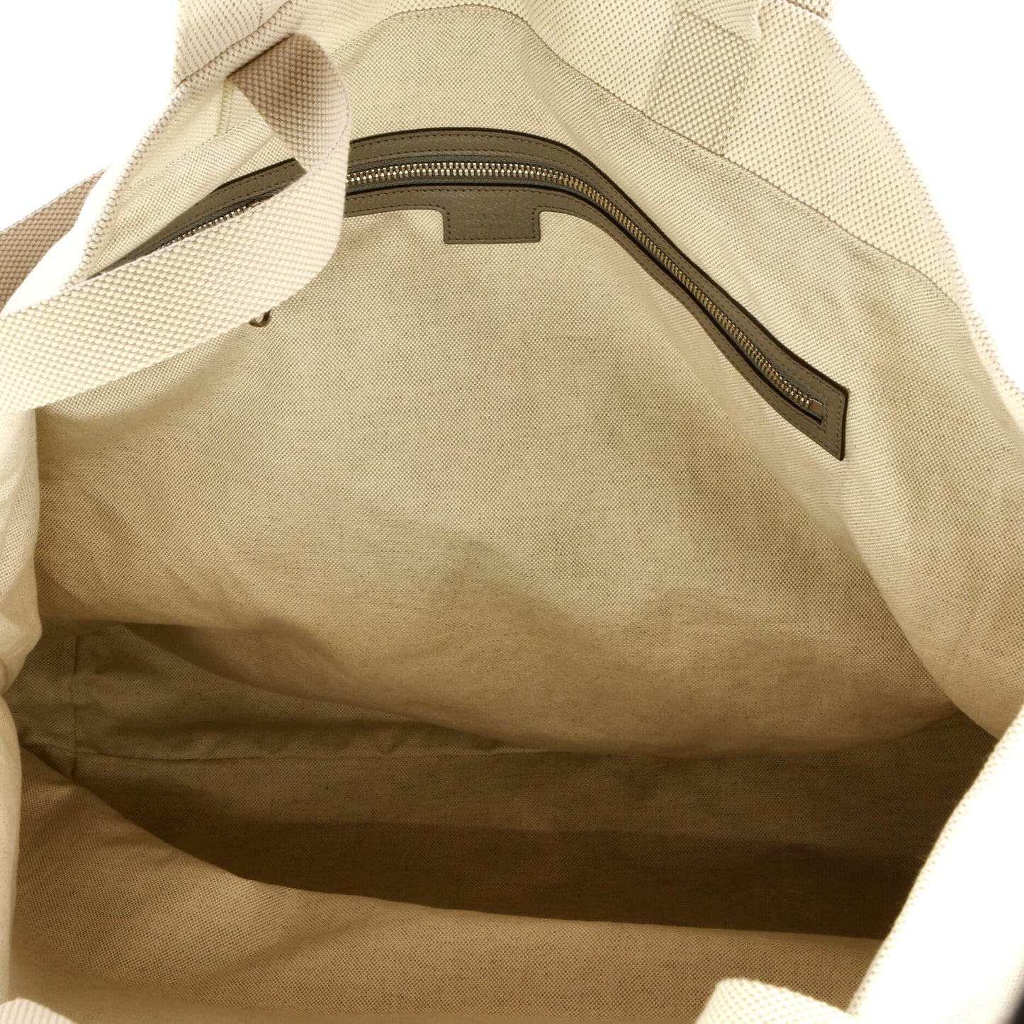 Logo Embossed Open Tote Canvas