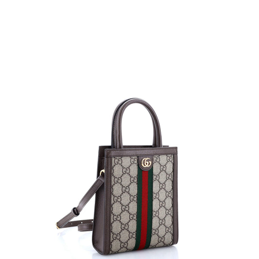 Ophidia Convertible Tote GG Coated Canvas Super Mini