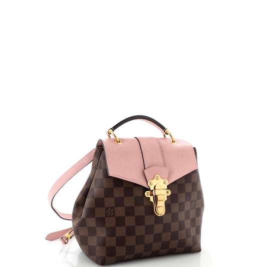Clapton Backpack Damier and Leather