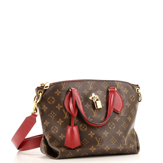 Flower Zipped Tote Monogram Canvas PM