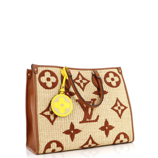 OnTheGo Tote Monogram Giant Raffia MM
