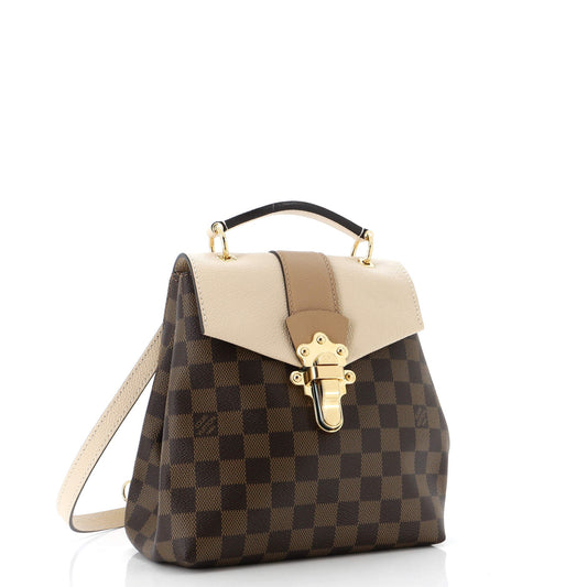 Clapton Backpack Damier and Leather
