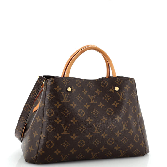Montaigne Handbag Monogram Canvas MM