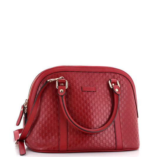 Convertible Dome Satchel (Outlet) Microguccissima Leather Medium