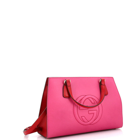 Soho Convertible Top Handle Satchel Leather Medium