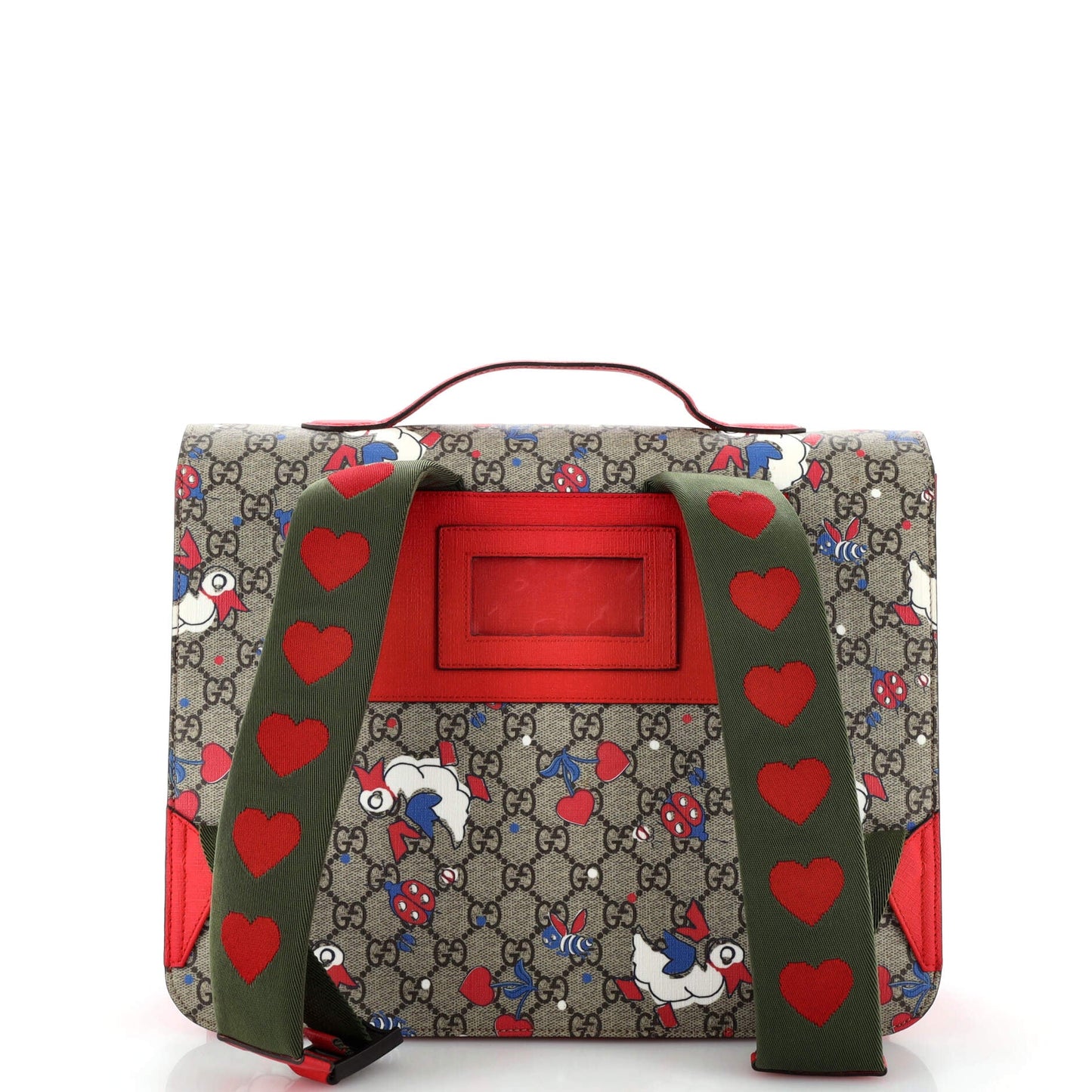 Children's Flap Backpack Printed GG Coated Canvas