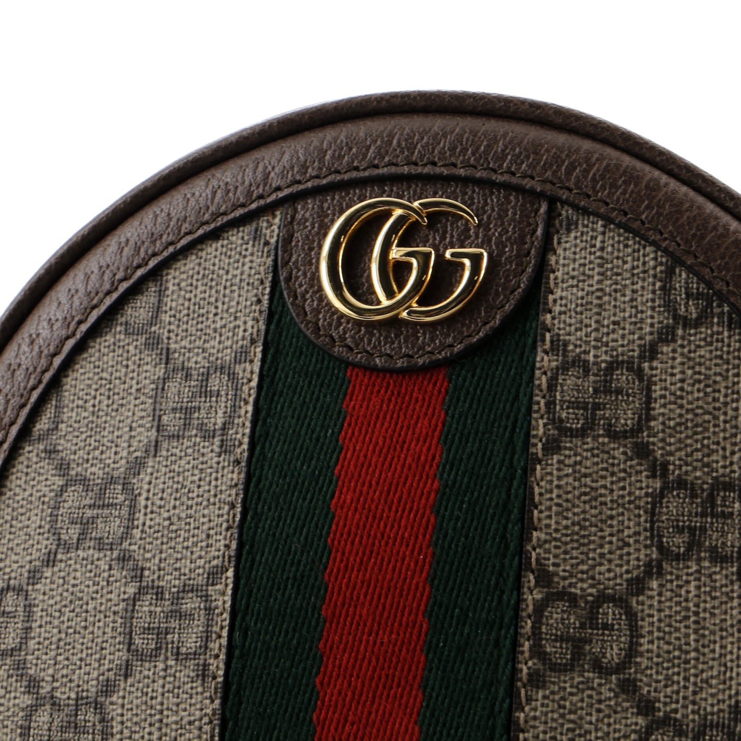 Ophidia Round Backpack GG Coated Canvas Mini