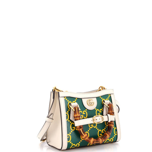 Diana NM Bamboo Handle Tote GG Printed Leather Mini