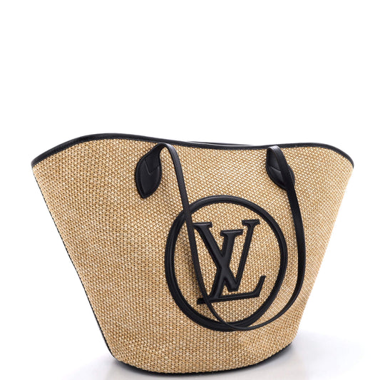 Saint Jacques NM Handbag Raffia and Leather