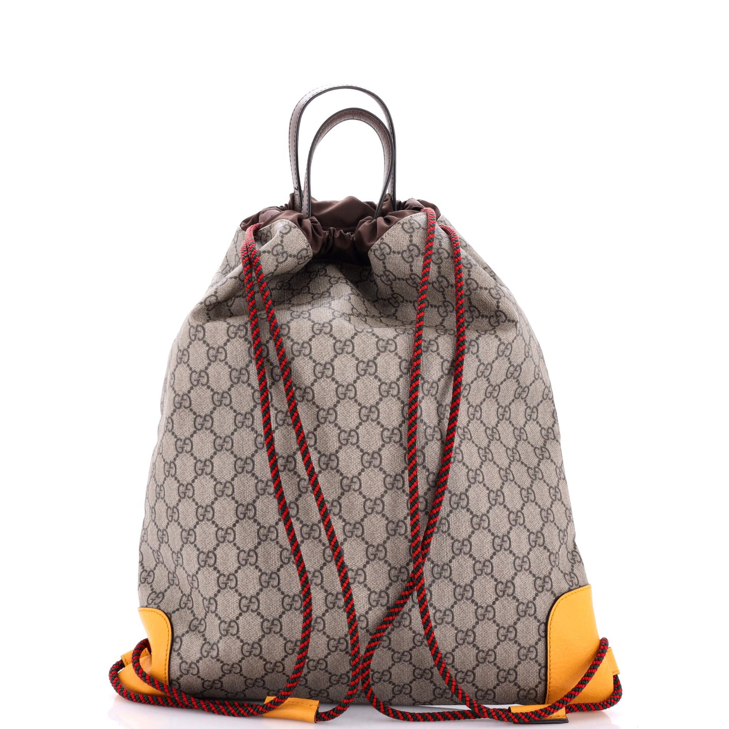 Neo Vintage Drawstring Backpack GG Coated Canvas Large