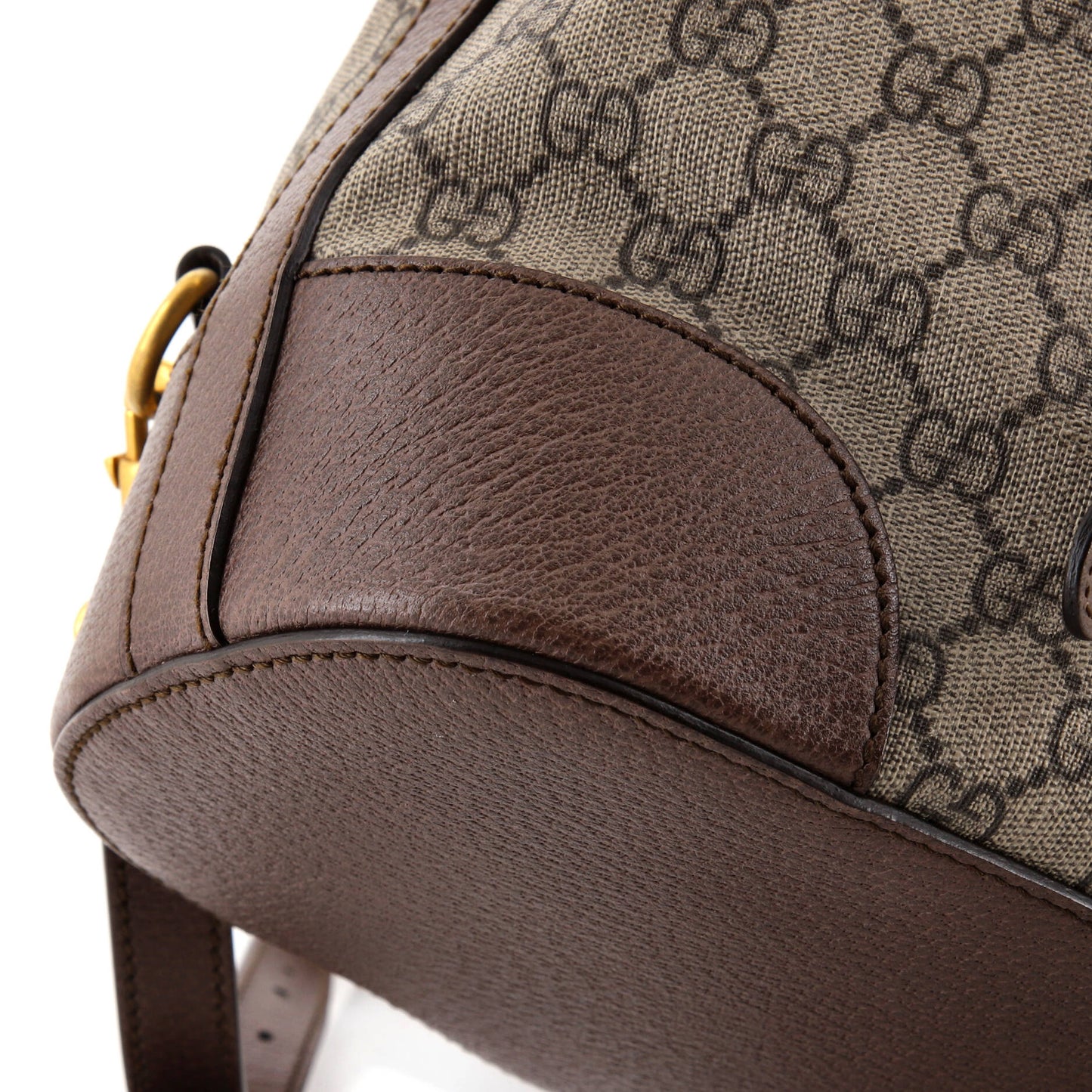 Neo Vintage Drawstring Bucket Backpack GG Coated Canvas Mini