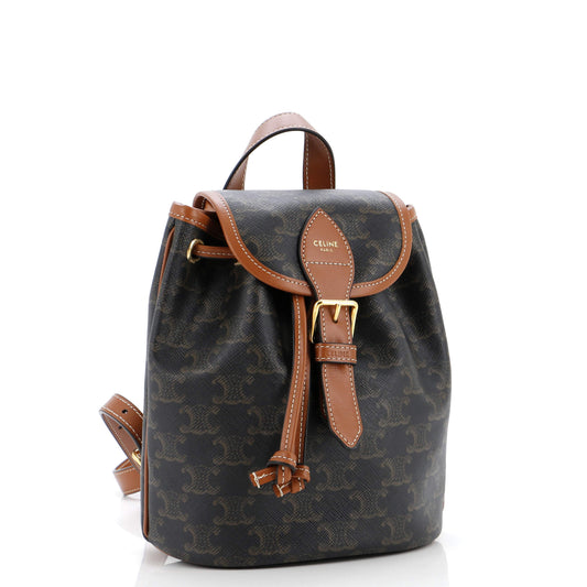 Folco Backpack Triomphe Coated Canvas Mini