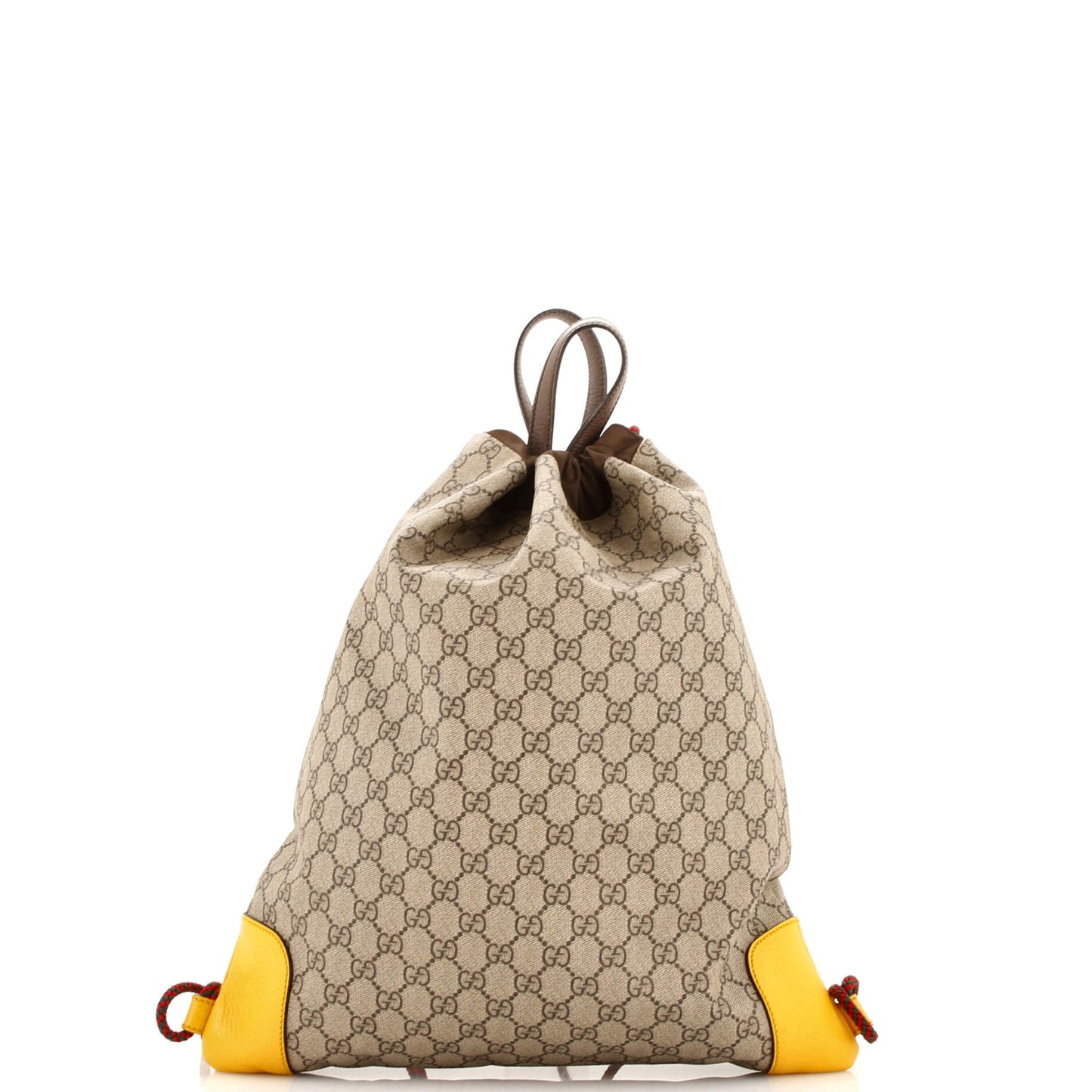 Neo Vintage Drawstring Backpack GG Coated Canvas Large