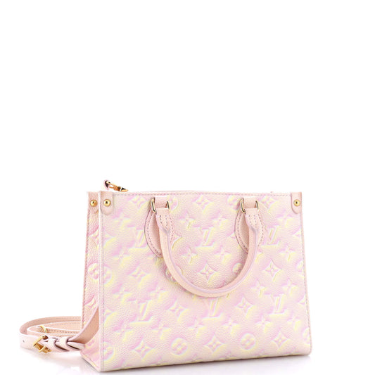 OnTheGo Tote Stardust Monogram Empreinte Leather PM