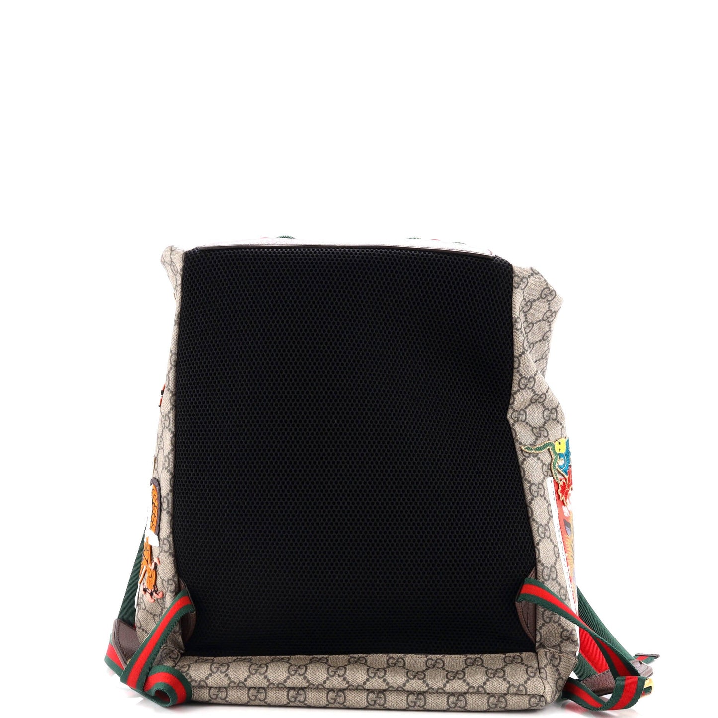 Courrier Soft Backpack GG Coated Canvas with Applique Large