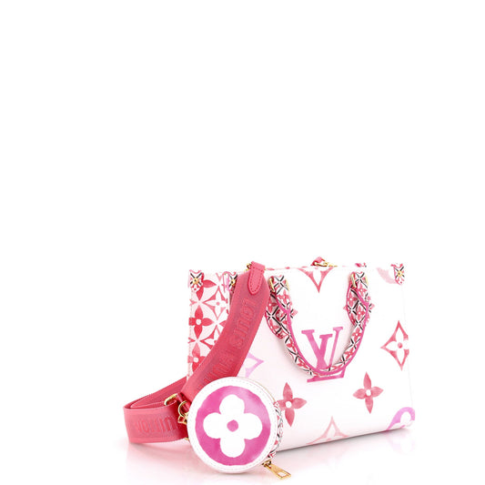 OnTheGo Tote By The Pool Monogram Watercolor Giant PM