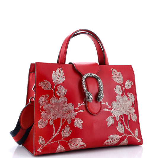 Dionysus Convertible Tote Printed Leather Medium