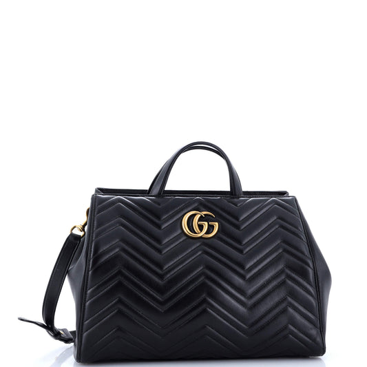 GG Marmont Tote Matelasse Leather Medium
