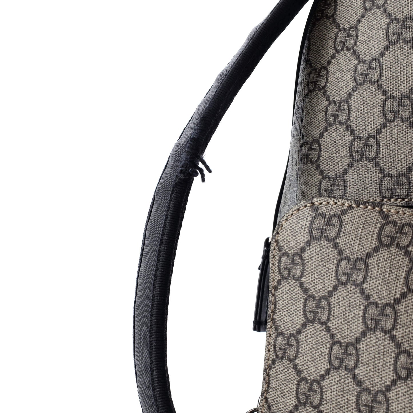 Zip Pocket Backpack GG Coated Canvas Small