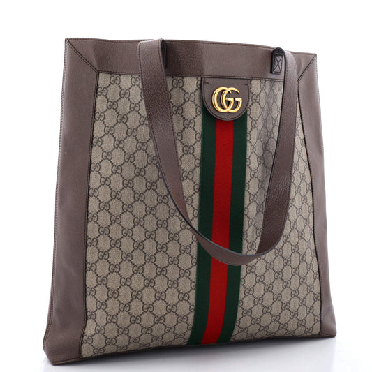 Ophidia Soft Open Tote GG Coated Canvas Large