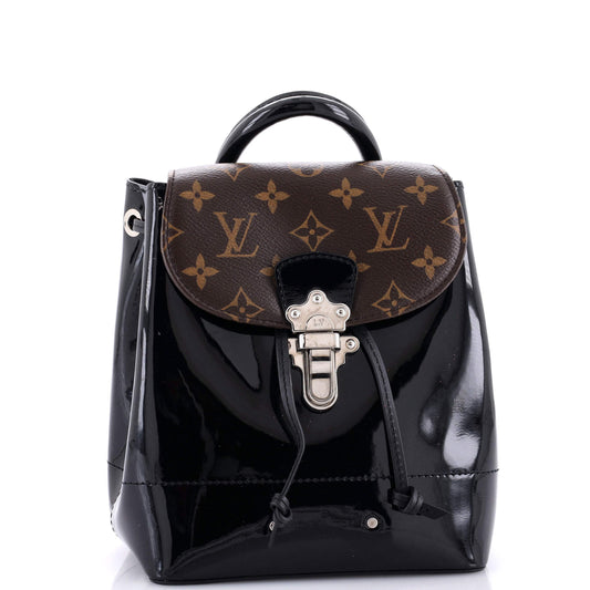 Hot Springs Backpack Vernis with Monogram Canvas
