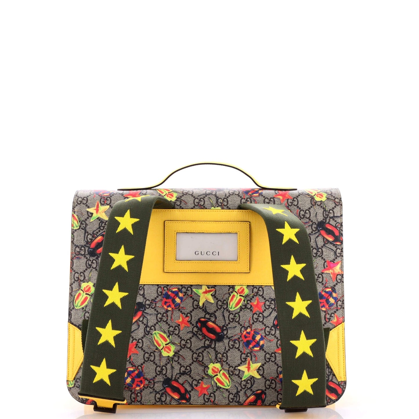 Children's Flap Backpack Printed GG Coated Canvas