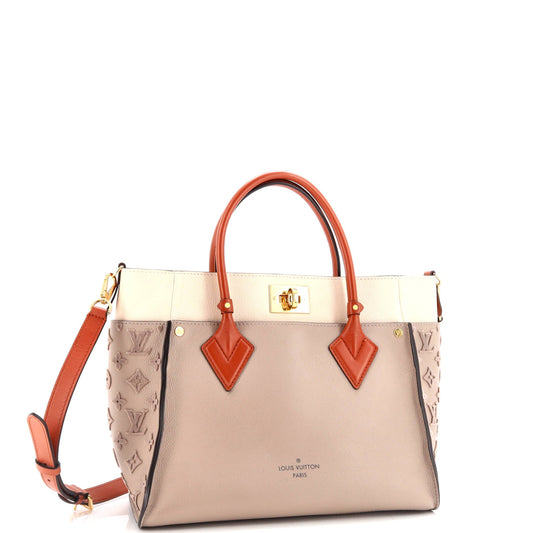 On My Side Tote Monogram Tuffetage Leather MM