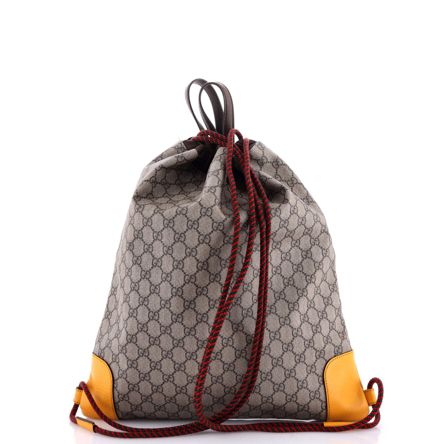 Neo Vintage Drawstring Backpack GG Coated Canvas Large