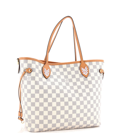 Neverfull NM Tote Damier with Braided Detail MM