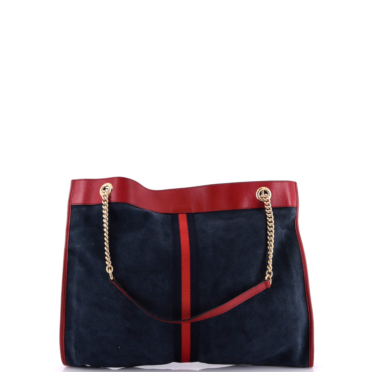 Rajah Chain Tote Suede with Applique Large