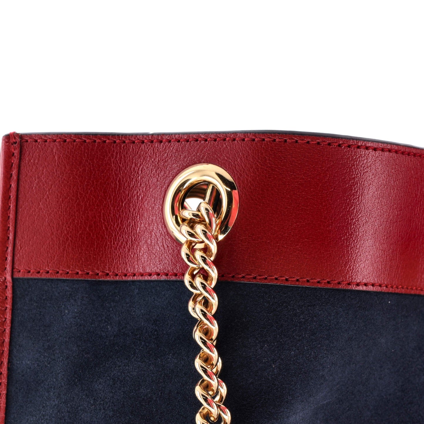 Rajah Chain Tote Suede with Applique Large