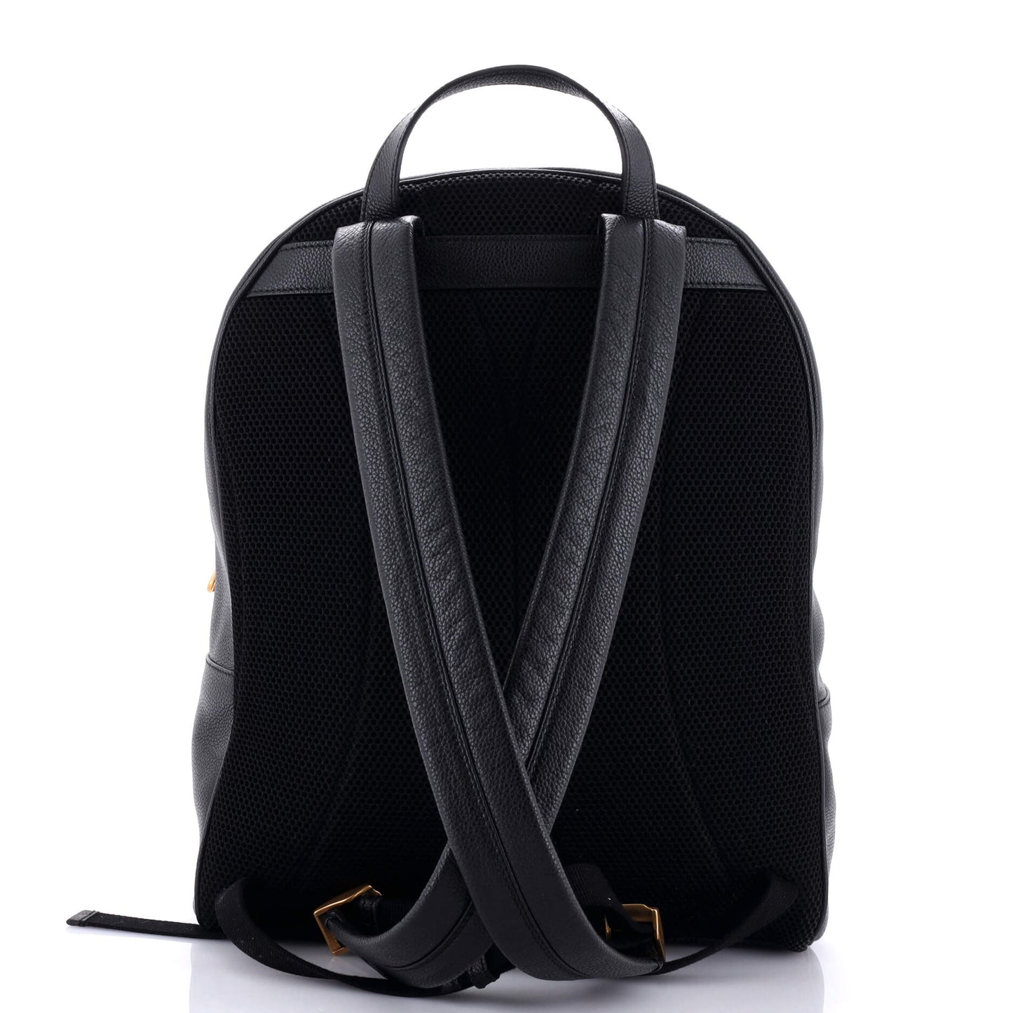 Logo Front Pocket Backpack Printed Leather