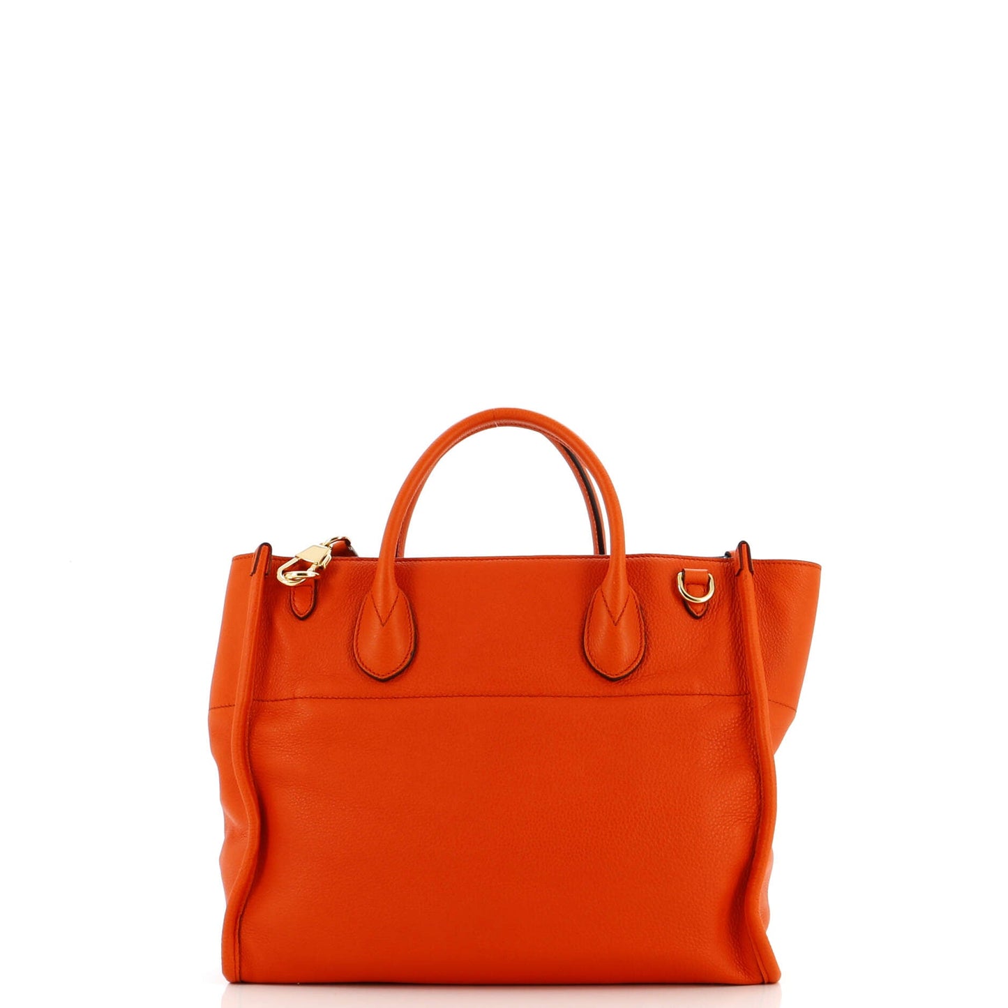 Logo Tote Embossed Leather Small