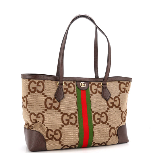 Ophidia Shopping Tote Jumbo GG Canvas Medium