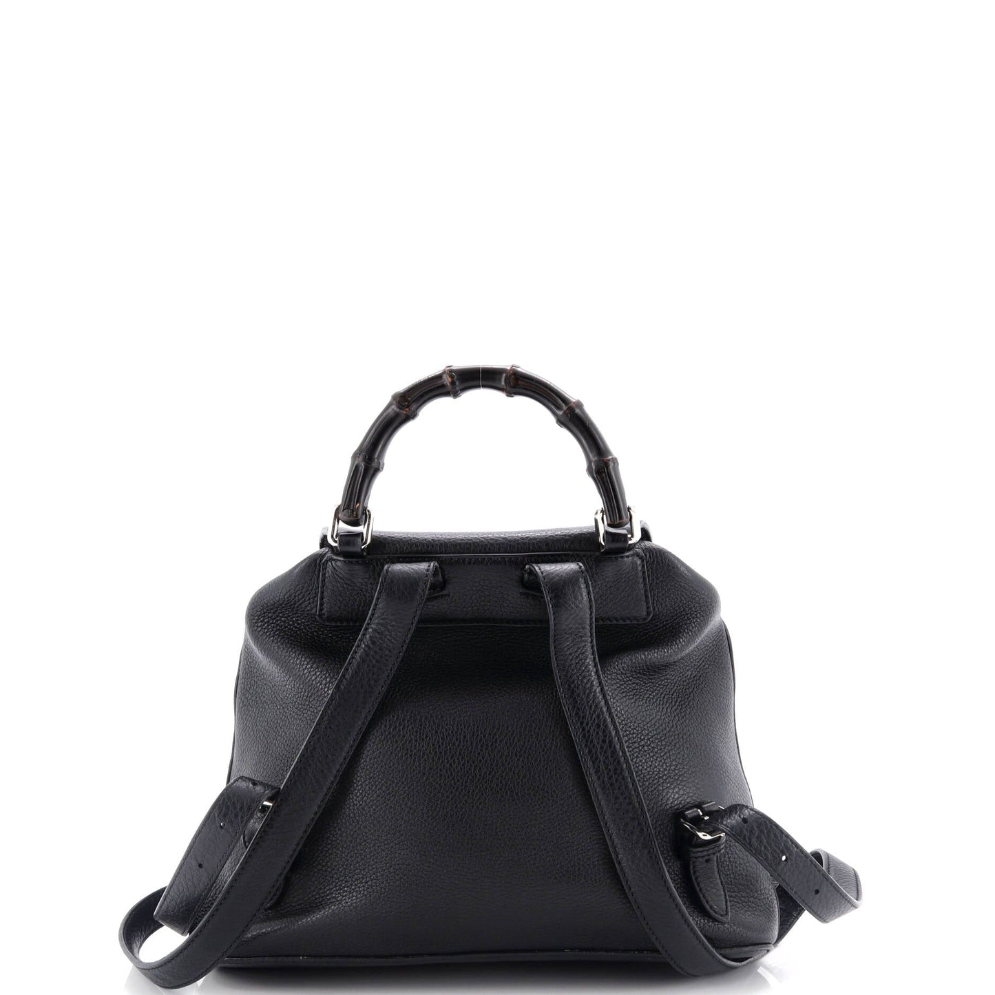 Bamboo Tassel Backpack Leather Medium