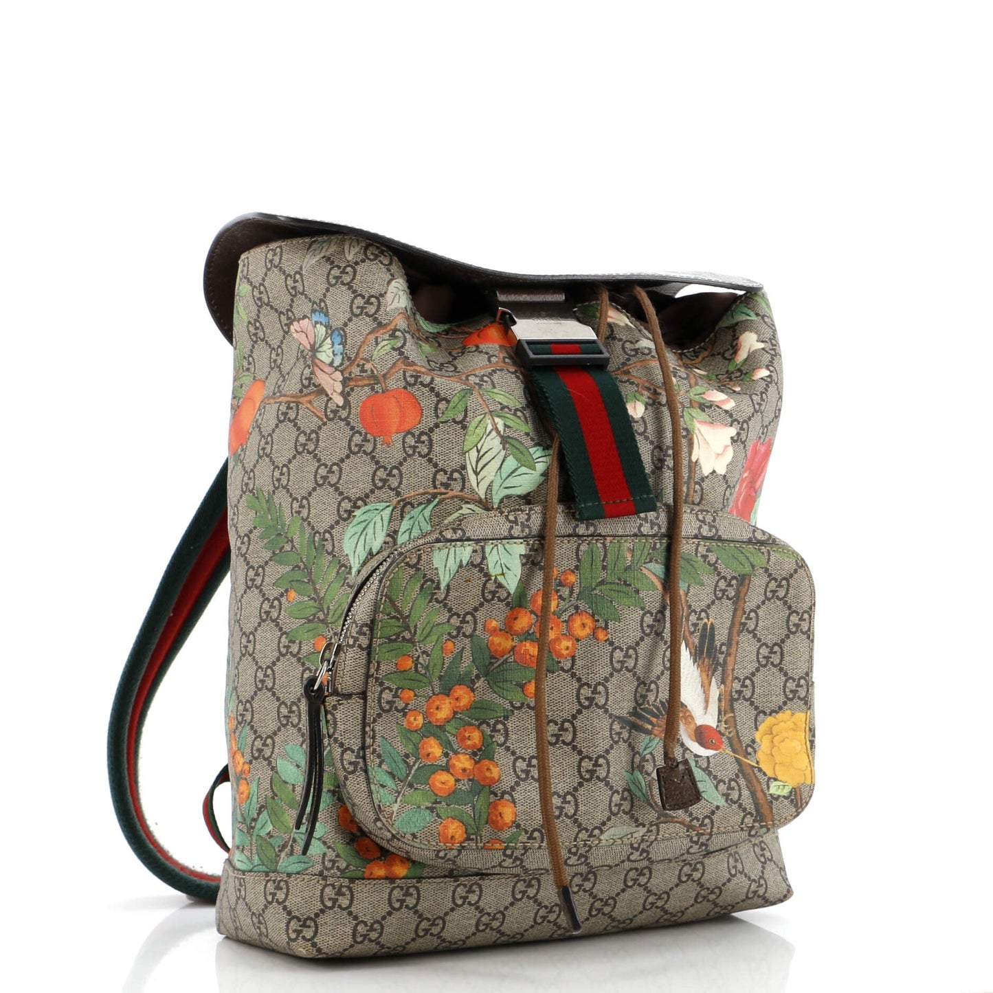 Buckle Backpack Tian Print GG Coated Canvas Medium