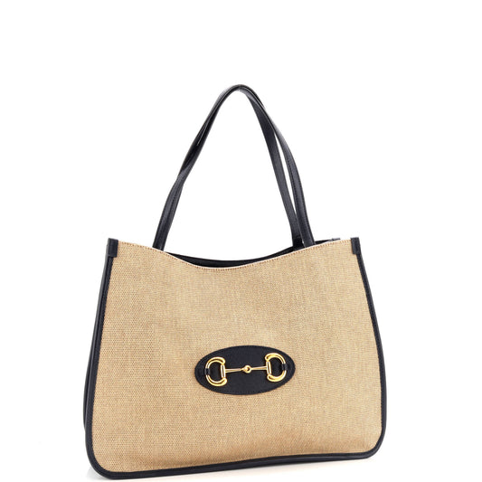 Horsebit 1955 Tote Canvas and Leather Medium